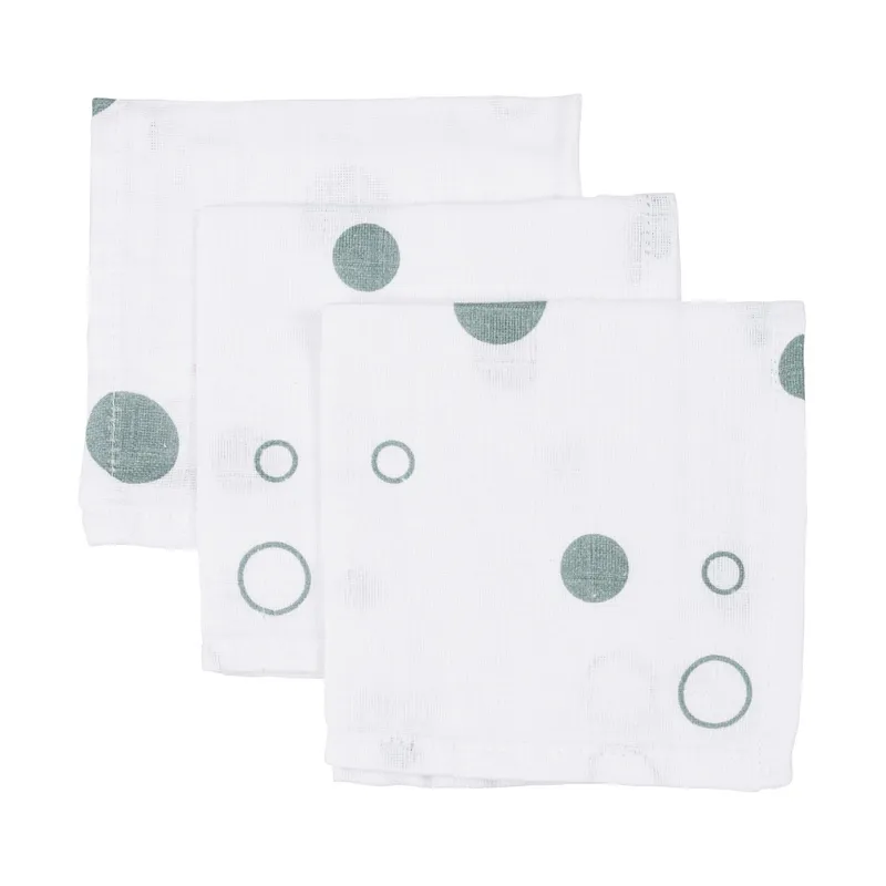 Basicline Bubble Mundtuch Stone Green 3 Stück