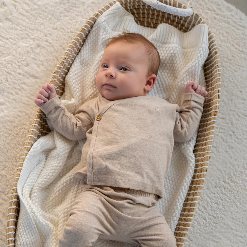 Klein Baby Wrap Top - Gr. 62 - Beige Melange