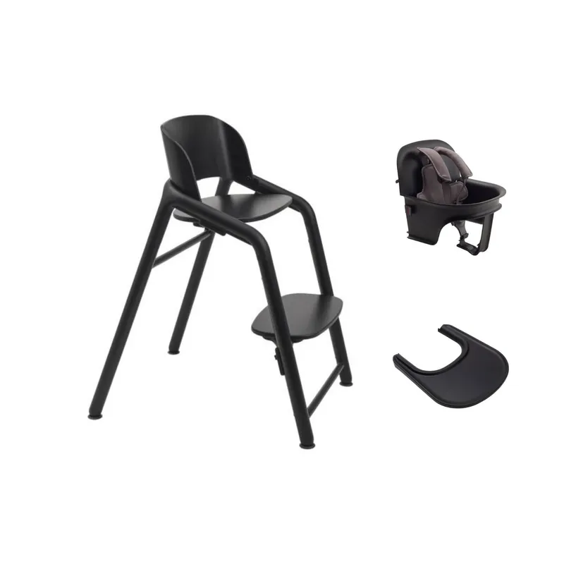 Bugaboo Giraffe Hochstuhl Komplettset - Black/ Grey