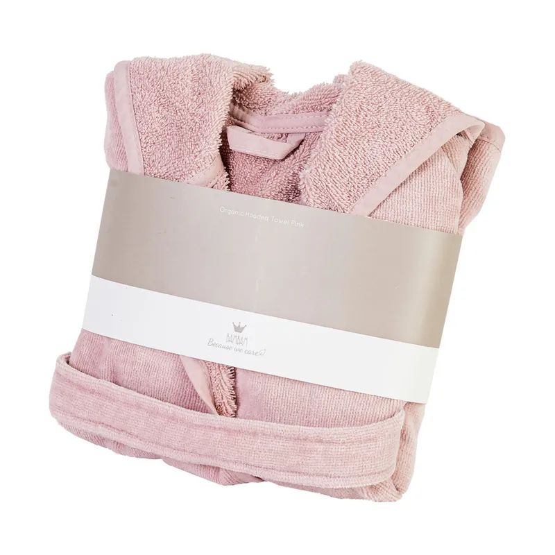BamBam Organic Bademantel Pink Gr. 62 - 68