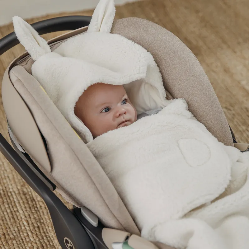 Meyco Rabbit Einschlagdecke - Teddy - Natur