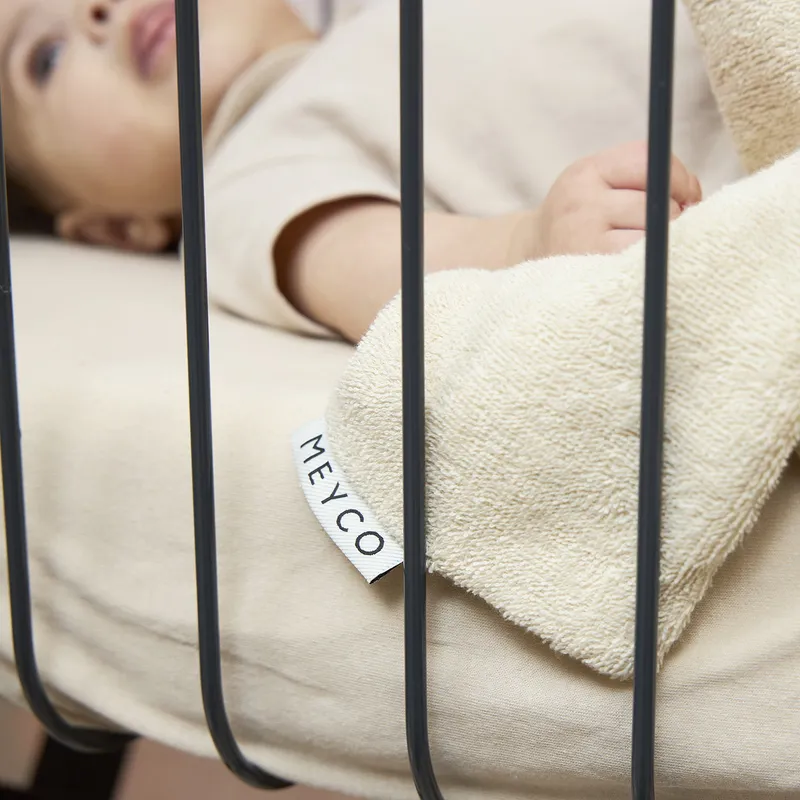 Meyco Baby Uni Spannbettlaken Wiege - 40 x 80/90 cm - Jersey - Soft Sand
