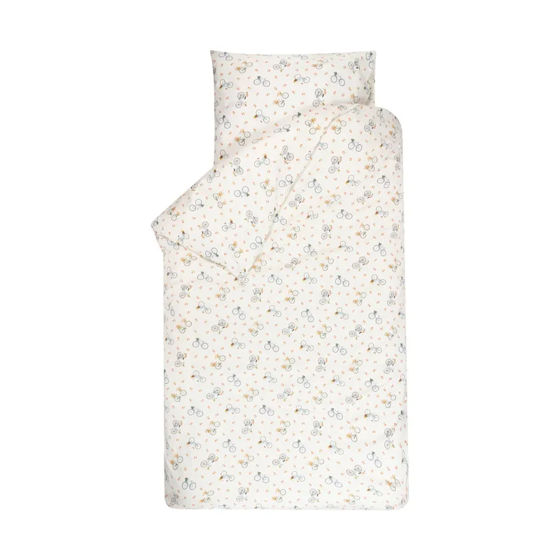Bink Bedding Fien Bettbezug - 120 x 150 cm - Fahrraddruck
