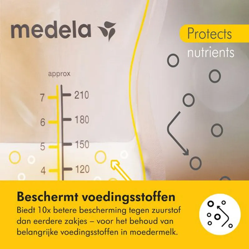 Medela Muttermilchaufbewahrungsbeutel Mit Ausgießer - 210 ml - 50 Stück