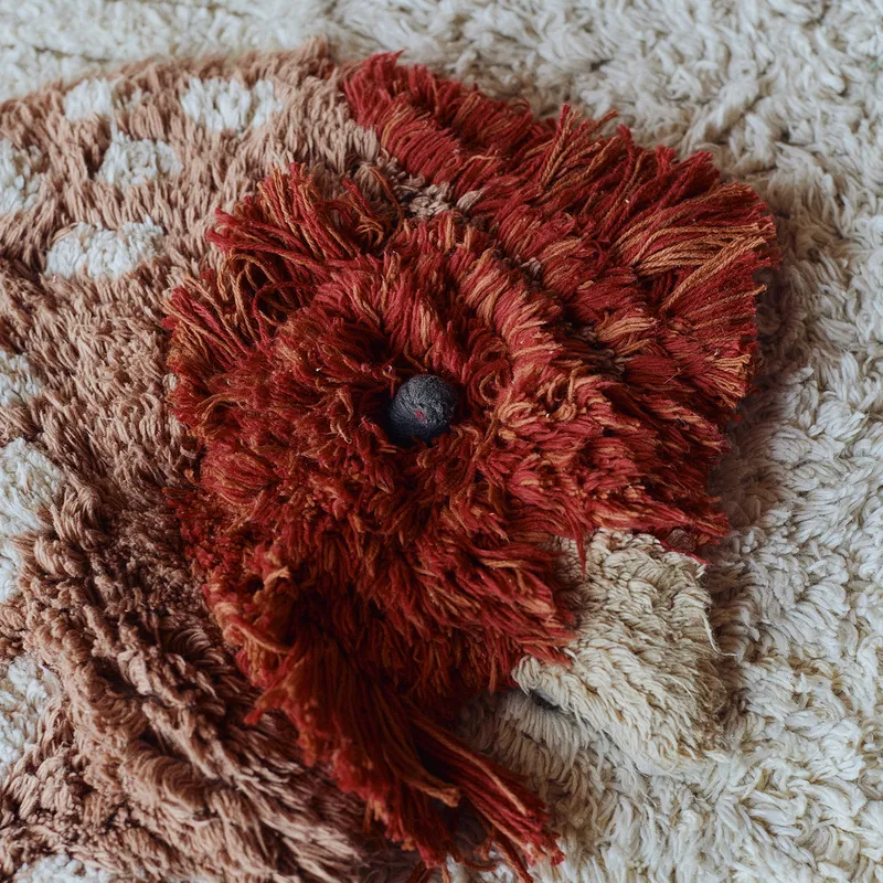 Lorena Canals Waschbarer Teppich - Chicken - 110 x 100 cm