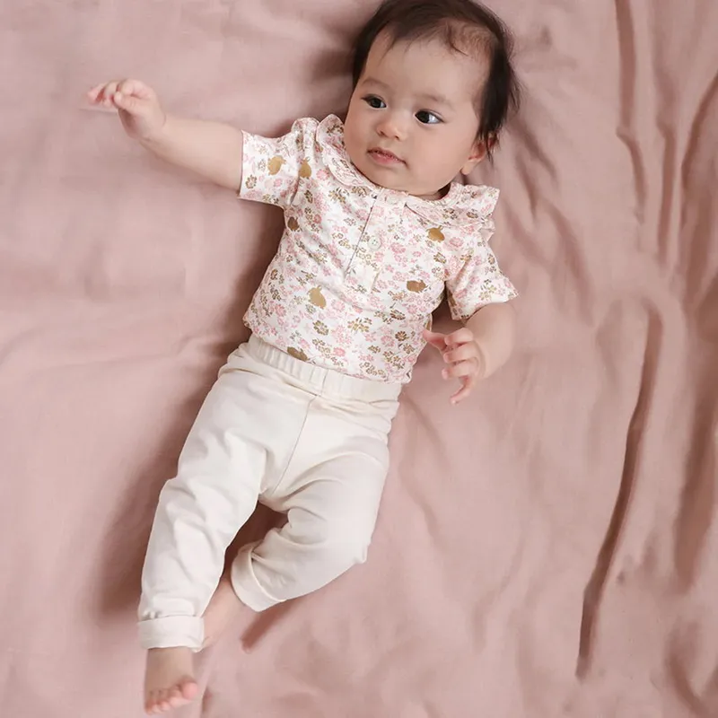 Cam Cam Copenhagen Baby Leggings - Louie - Größe 68 cm - Antique White