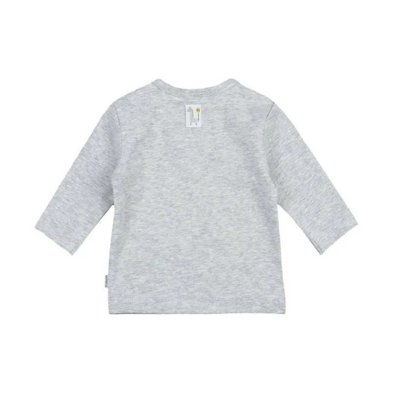Feetje Hello Sunshine T-Shirt Langarm Grey Melange Gr. 62