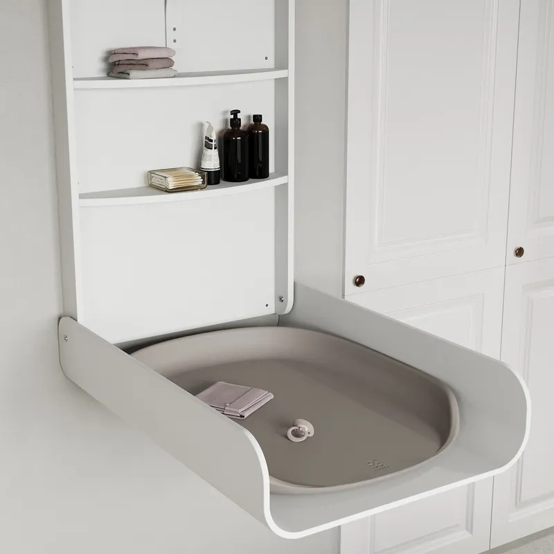 Sebra Wall Moun. Changing Table, White