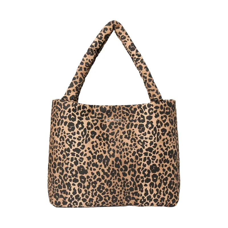 Studio Noos Mom Bag - Brown Soft Cotton Leopard