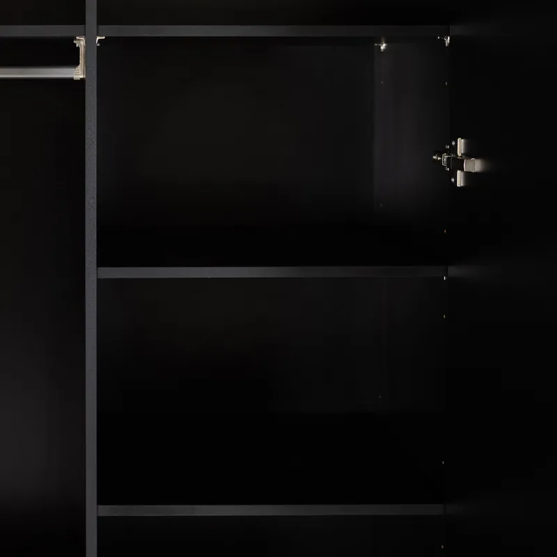 Kidsmill Boutique Kleiderschrank 2-Türig Schwarz Matt