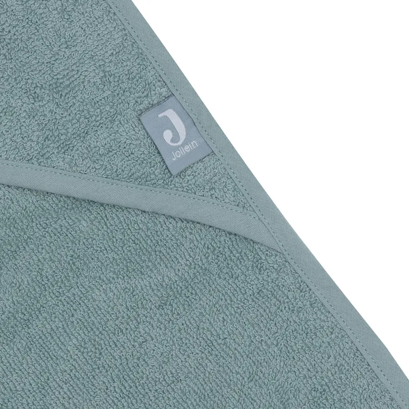 Jollein Badecape Uni - Frottee - 75x75 cm - Sea Green