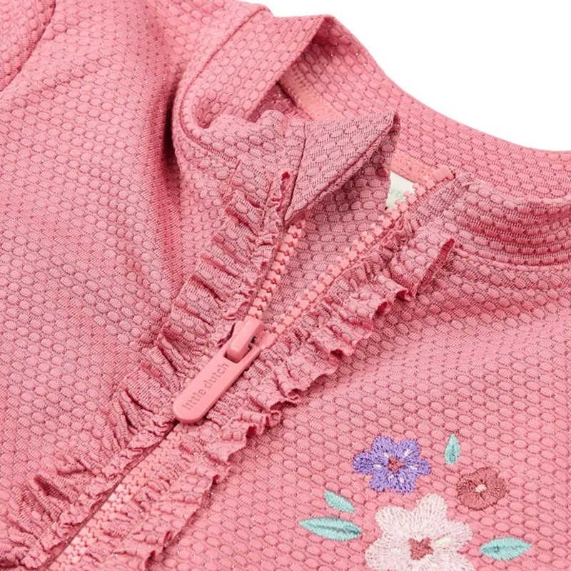 Little Dutch Badeanzug Kurzarm - Dreamy Pink Sparkle - Größe 98/104