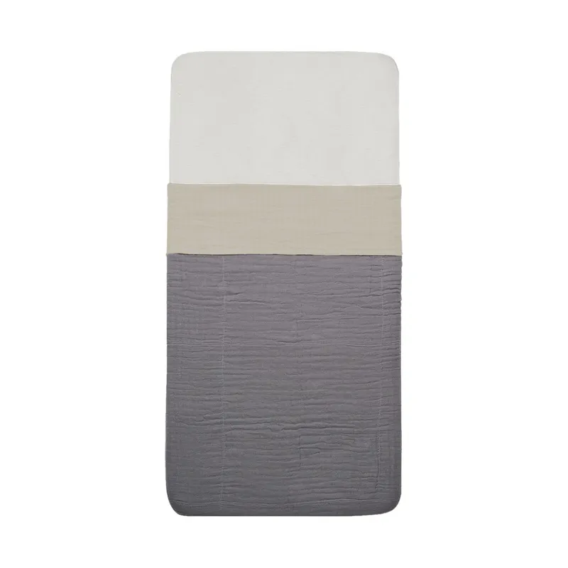 Jollein Wrinkled Baumwolle Babylaken Nougat 120 x 150 cm