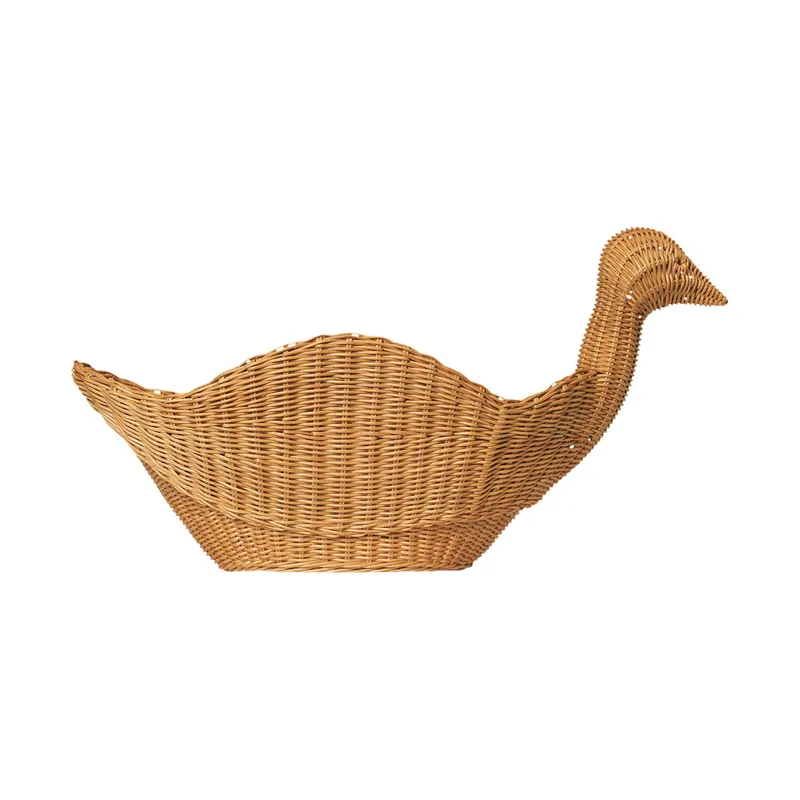 Ferm Living geflochtener Aufbewahrungskorb Vogel– Natur