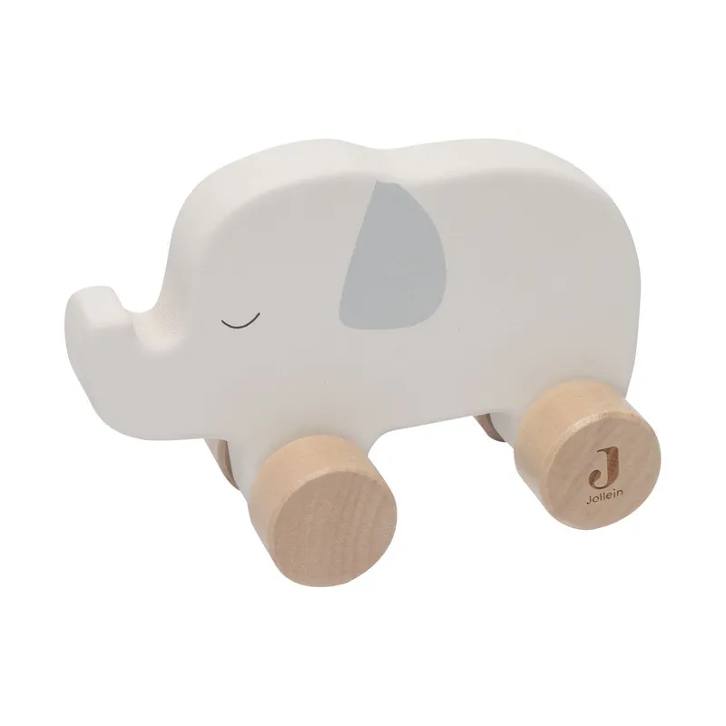 Jollein Jungle Jambo Holz-Elefant auf Rädern