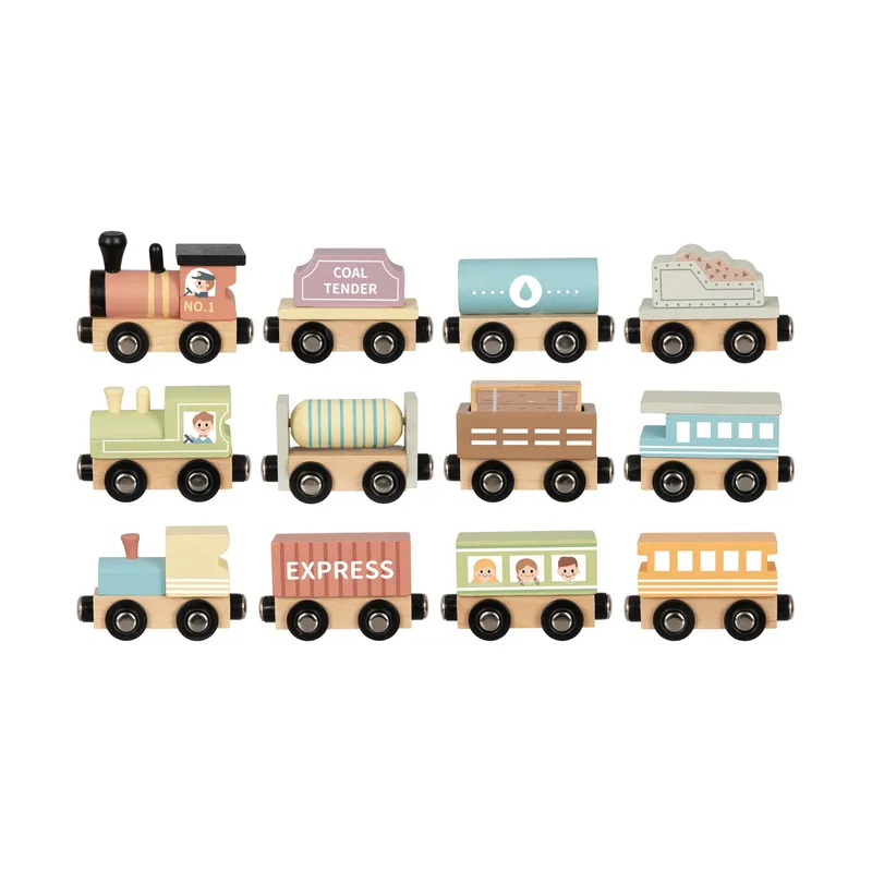 Tooky Toy Zugset - Holz