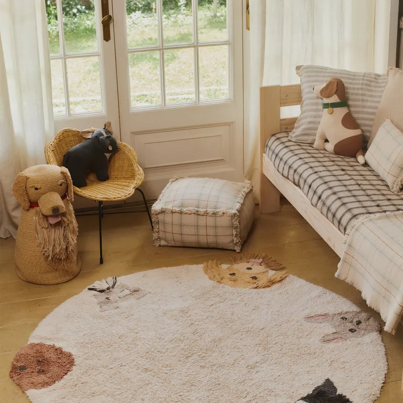 Lorena Canals Waschbarer Teppich – Dogs – Ø 140 cm