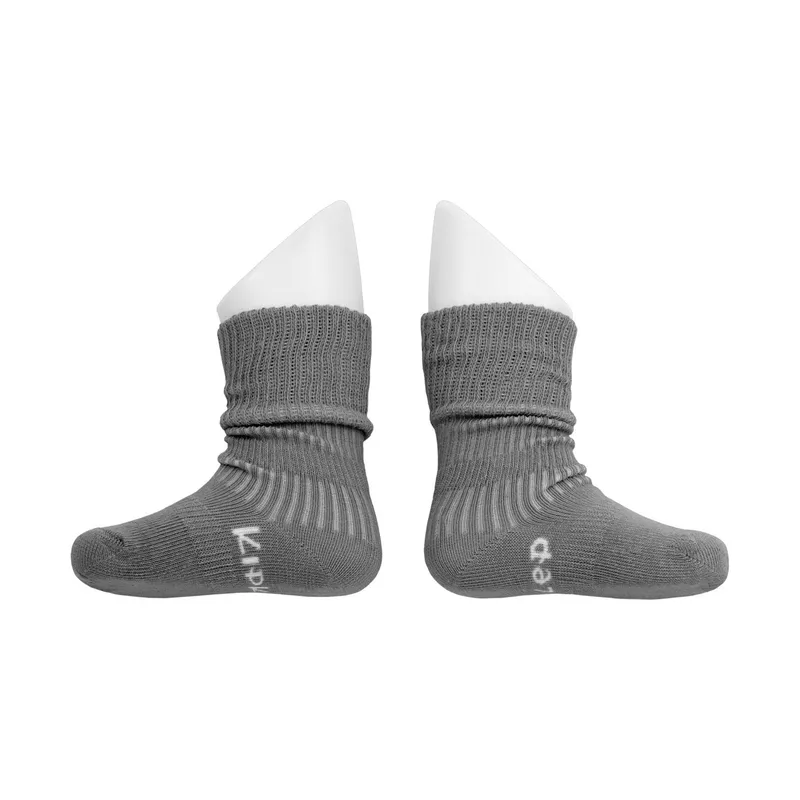 KipKep Bleib-Söckchen - 0-6 Monate - 2er - Pack - Pebble Grey