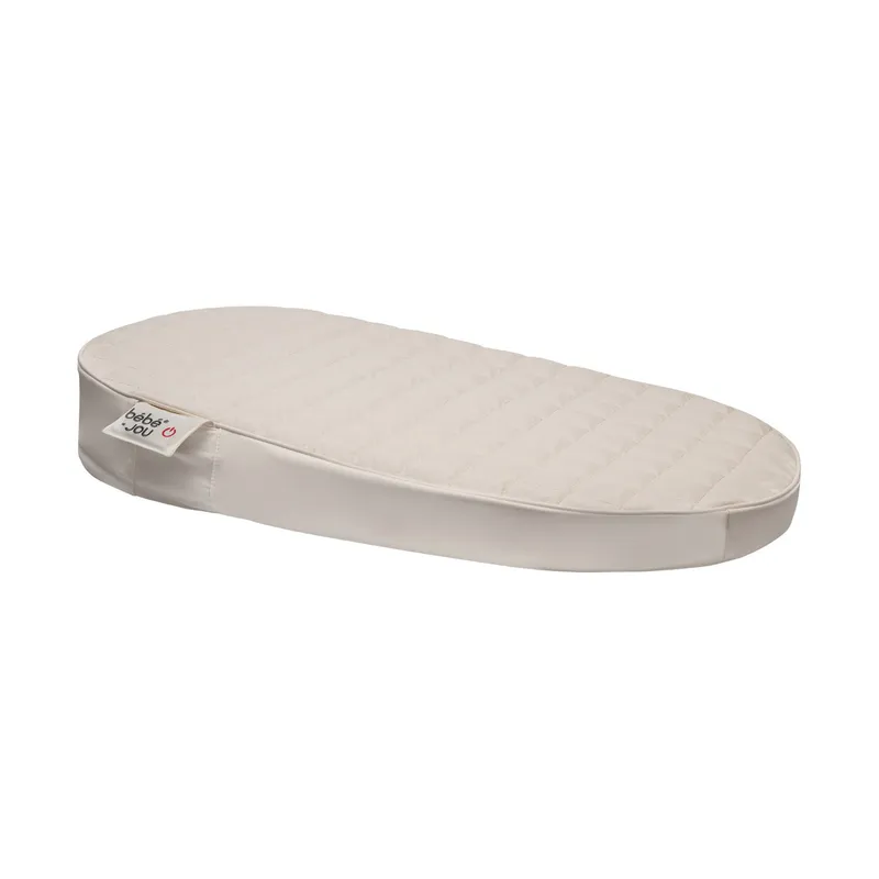 Bebe-Jou Quilted beheizte Wickelunterlage Squares - 74 x 44,5 cm - Light Taupe