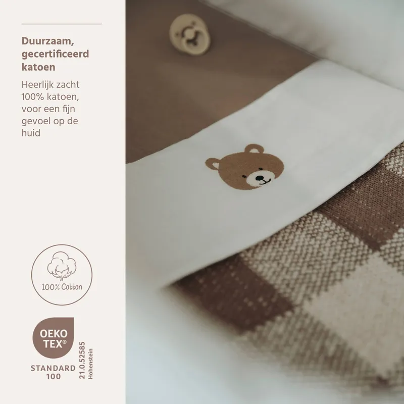 Meyco Laken borduur Bear Multicolour 75x100cm - 269.242.00.01