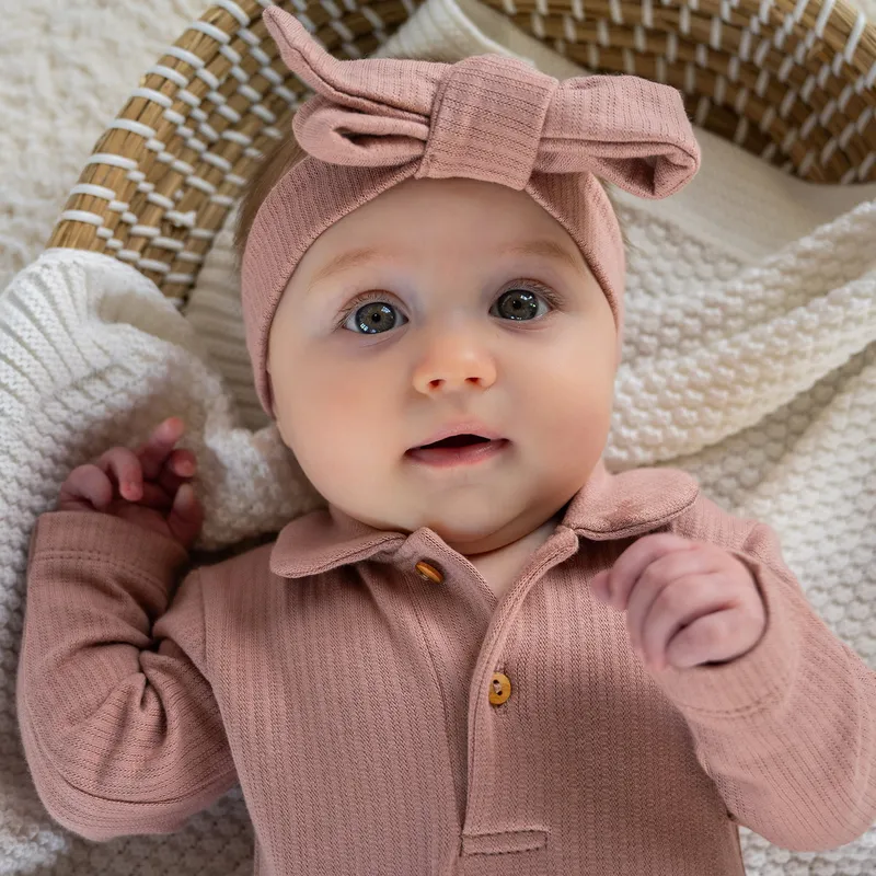 Klein Baby Polo Babybody Ripp - Größe 68 - Fawn