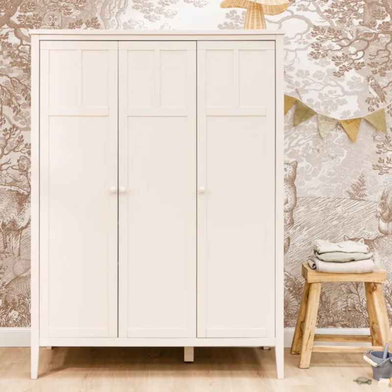 Bopita Vieve Babyzimmer Dune | Bett 70x140 cm + Kommode + 3-türiger Kleiderschrank