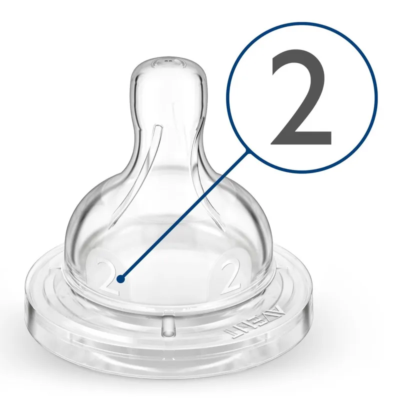 AVENT 2 Sauger 2-Loch, ab 1 Monat