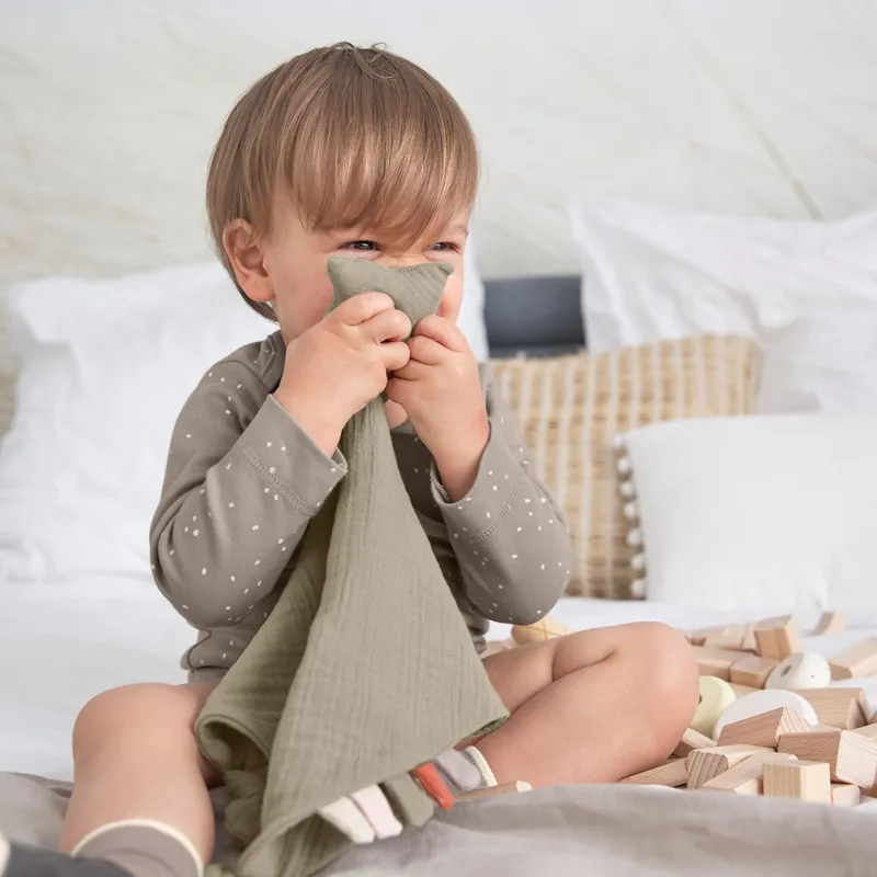 Lässig Star Kuscheltuch Olive