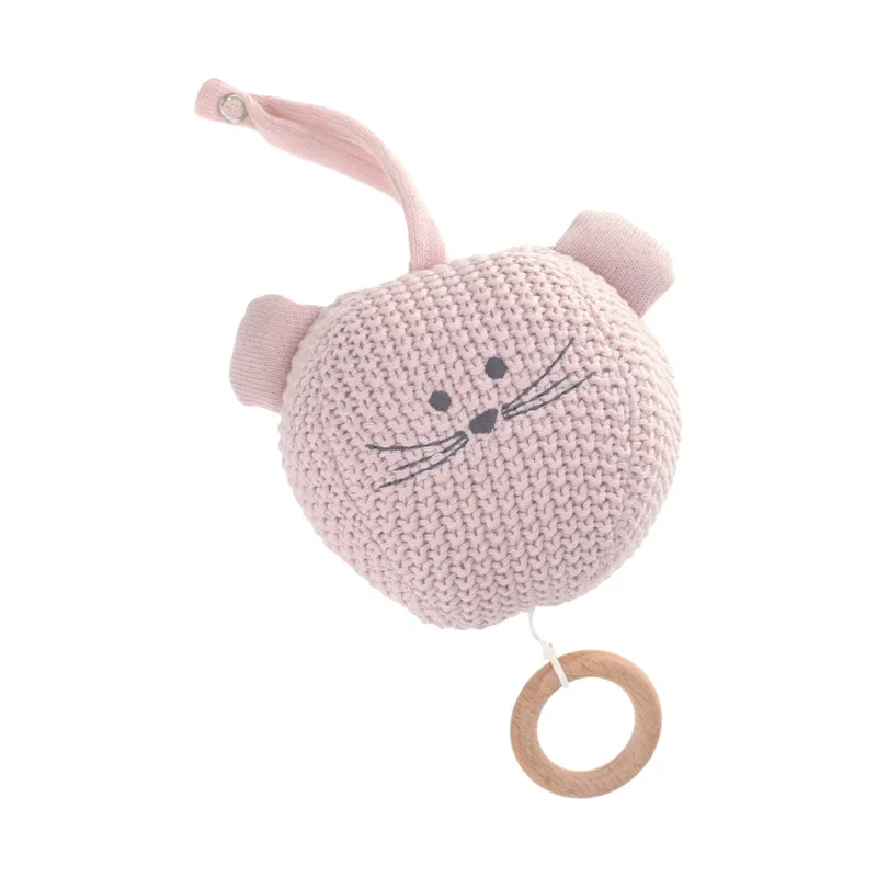 Lässig Little Chums Knitted Musikmobile Mouse