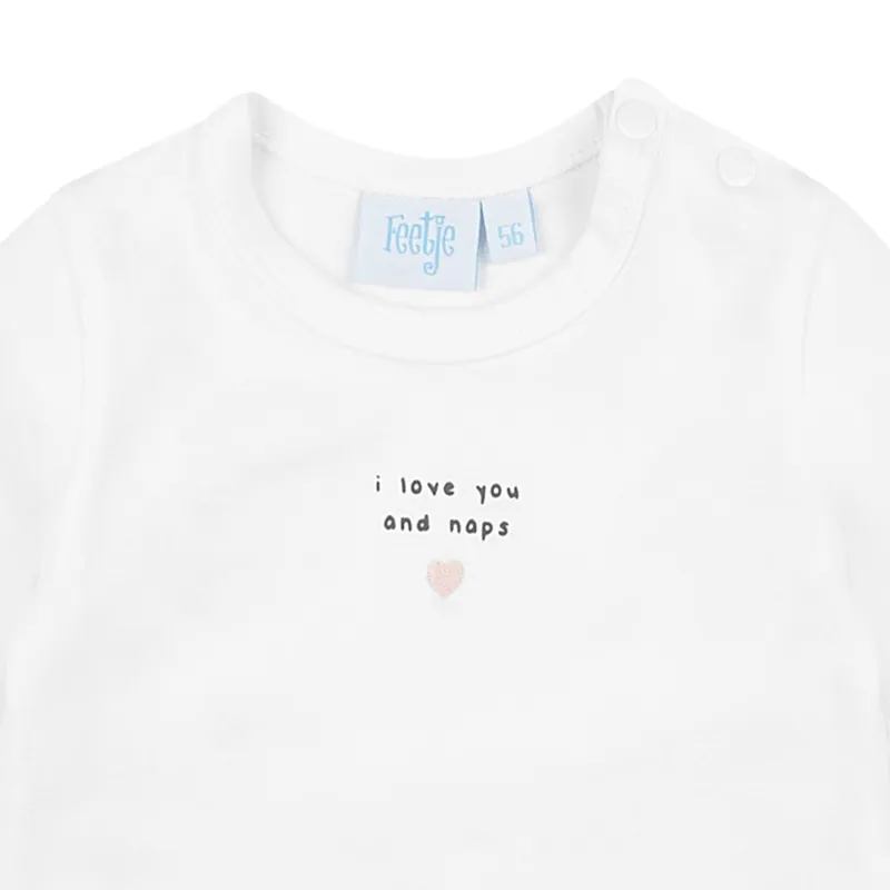 Feetje To The Moon Dots T-Shirt Langarm Weiß Gr. 74