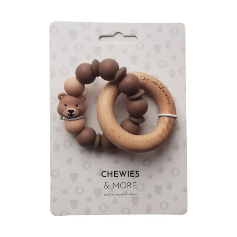Chewies & More Bear Ringrassel - Mini - Brown