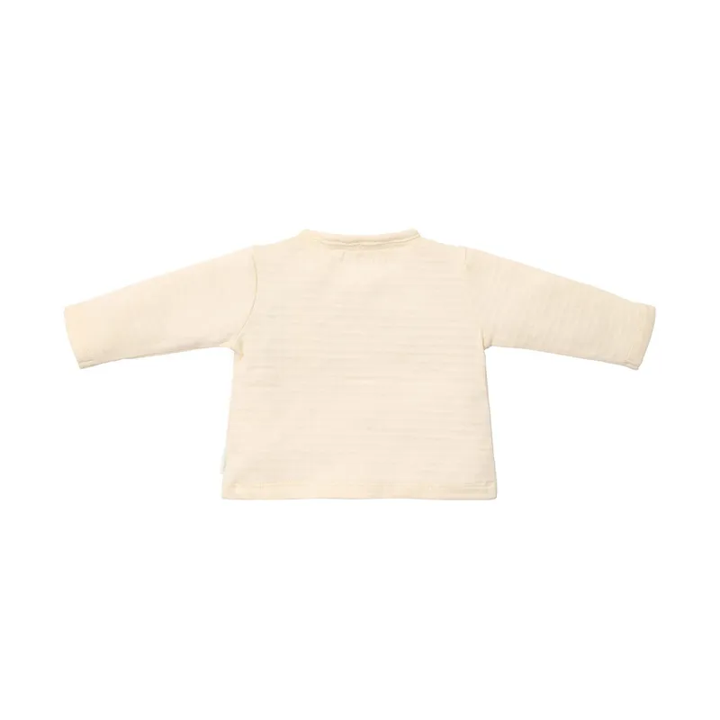 Little Dutch Langarm Wickelshirt - Größe 50 - Crème