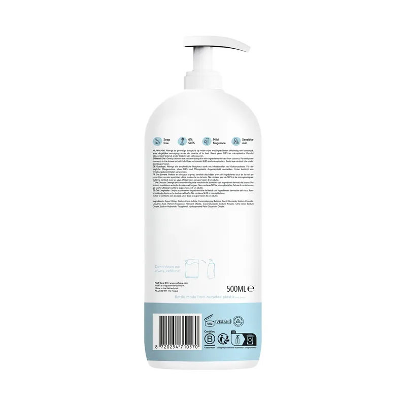 Naïf Reinigungswaschgel für Babys und Kinder 500 ml