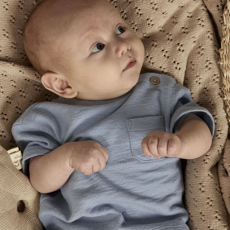 Lil' Atelier Sweatshirt - Dusty Blue - Größe 56