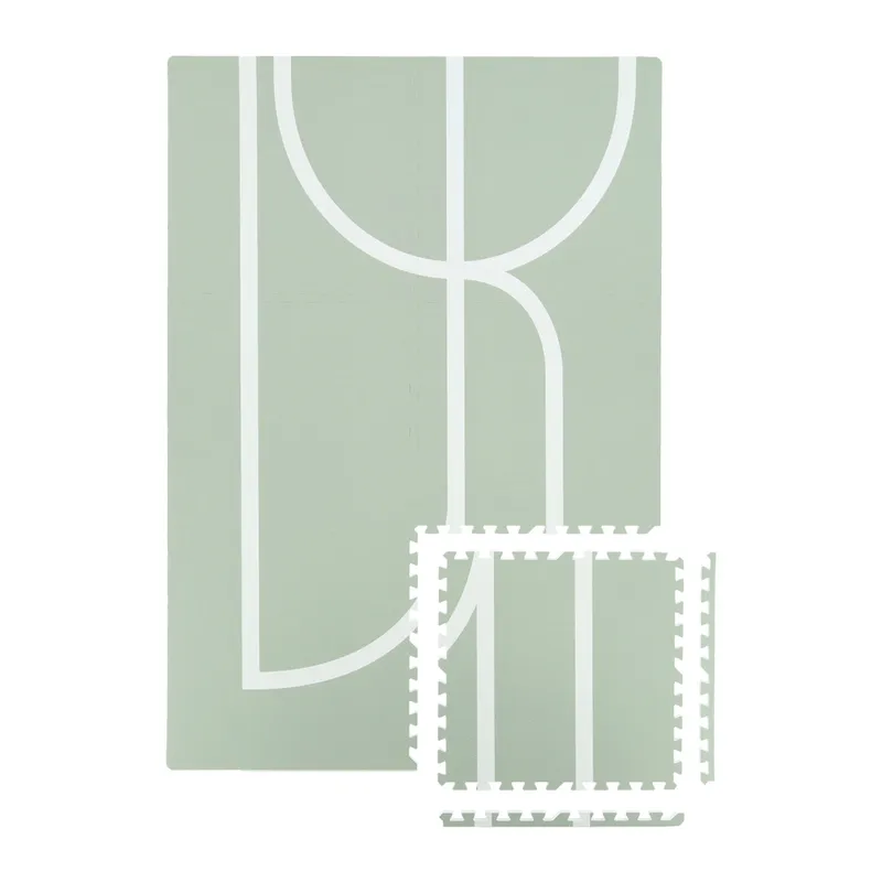 Puck Spielmatte Lines - Green Sandy