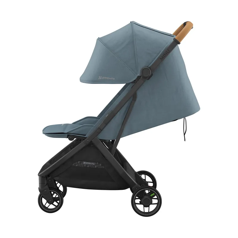 UPPAbaby Buggy - MINU V3 - Dillan Stone Blue/Carbon Rahmen Mit Sandbraun Leder