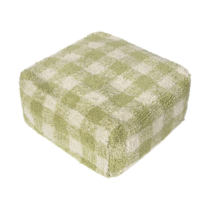 Lorena Canals Vichy Pouf – Matcha