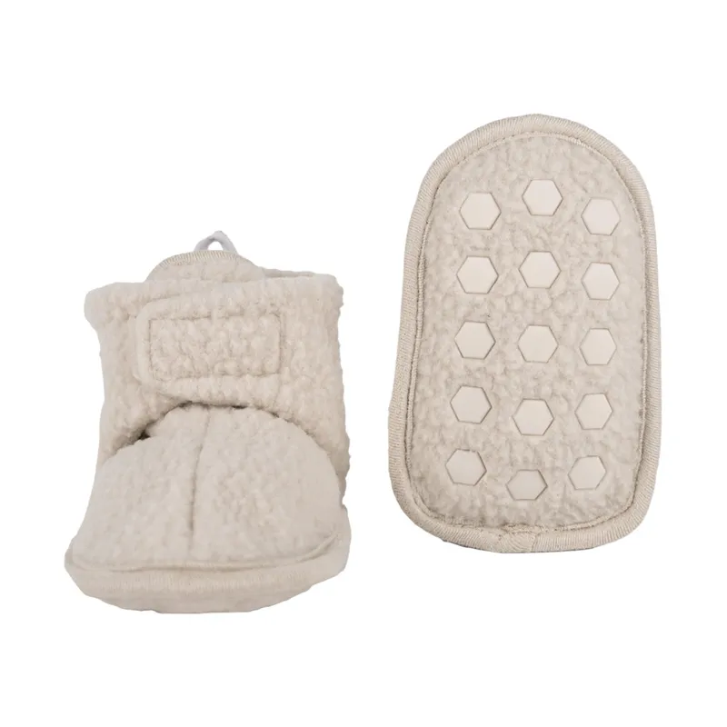 Lodger Hausschuhe - Teddy Fleece - Birch - 3-6 Monate