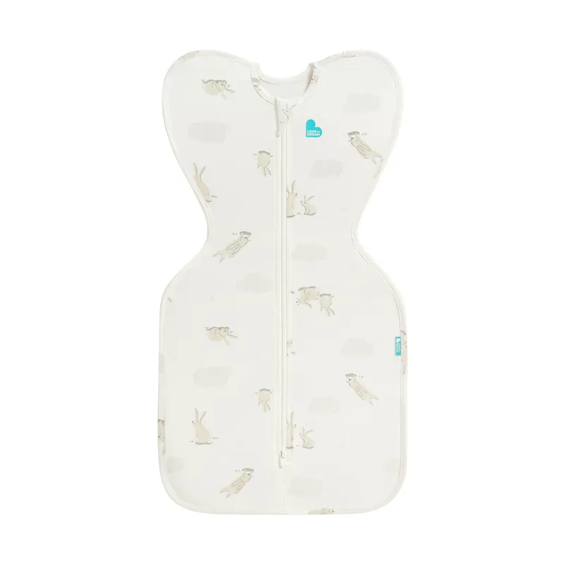 Love To Dream Fase 1 SwaddleUp™ 1.0 TOG White Cloud Bunnies S