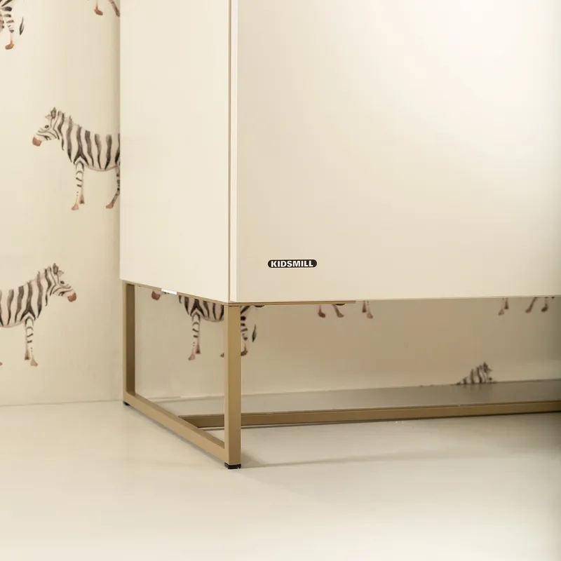 Kidsmill Intense II Schrank 2 - türig - Oatmeal/ Patinated Brass