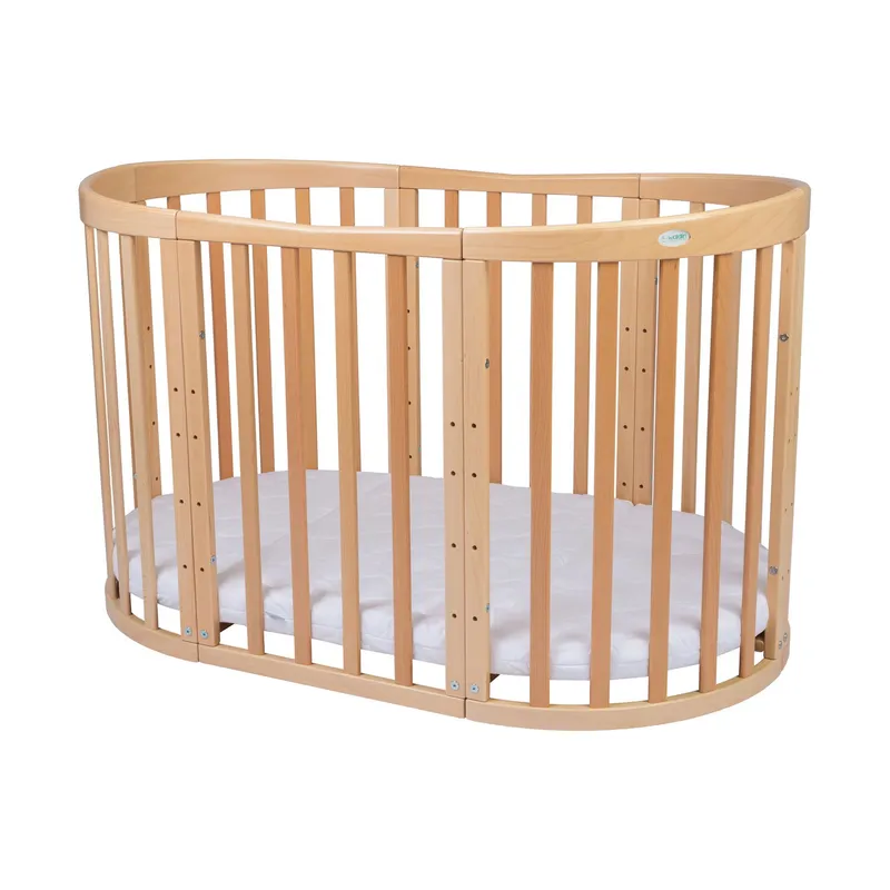 Waldin Ovales Kombibett 7-in-1 – inkl. Matratze