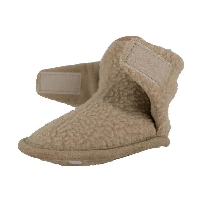 Lodger Hausschuhe - Teddy Fleece - Beige - 6-12 Monate