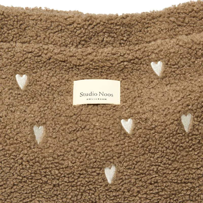 Studio Noos Wickeltasche - Brown Teddy Hearts