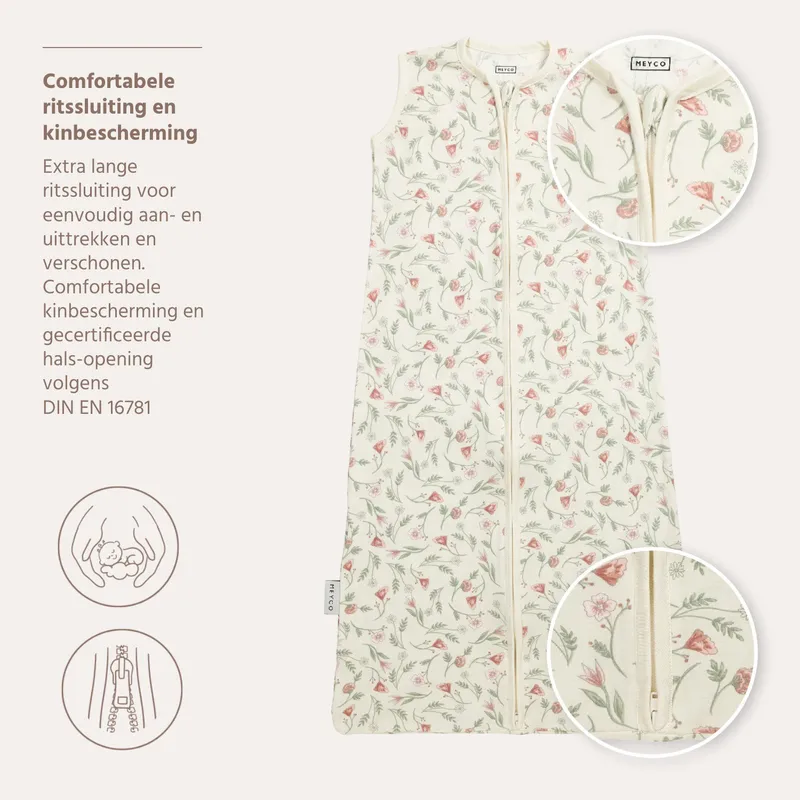 Meyco Schlafsack - Interlock Jersey Flower Multicolour - 70 cm