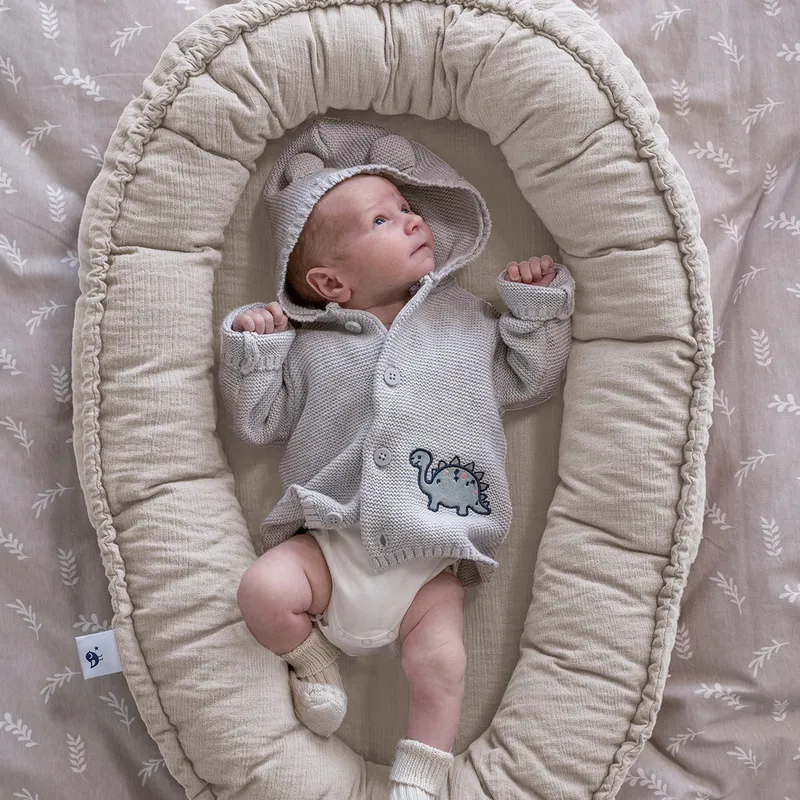 Julius Zöllner Muslin Babynest NIDO - Sand