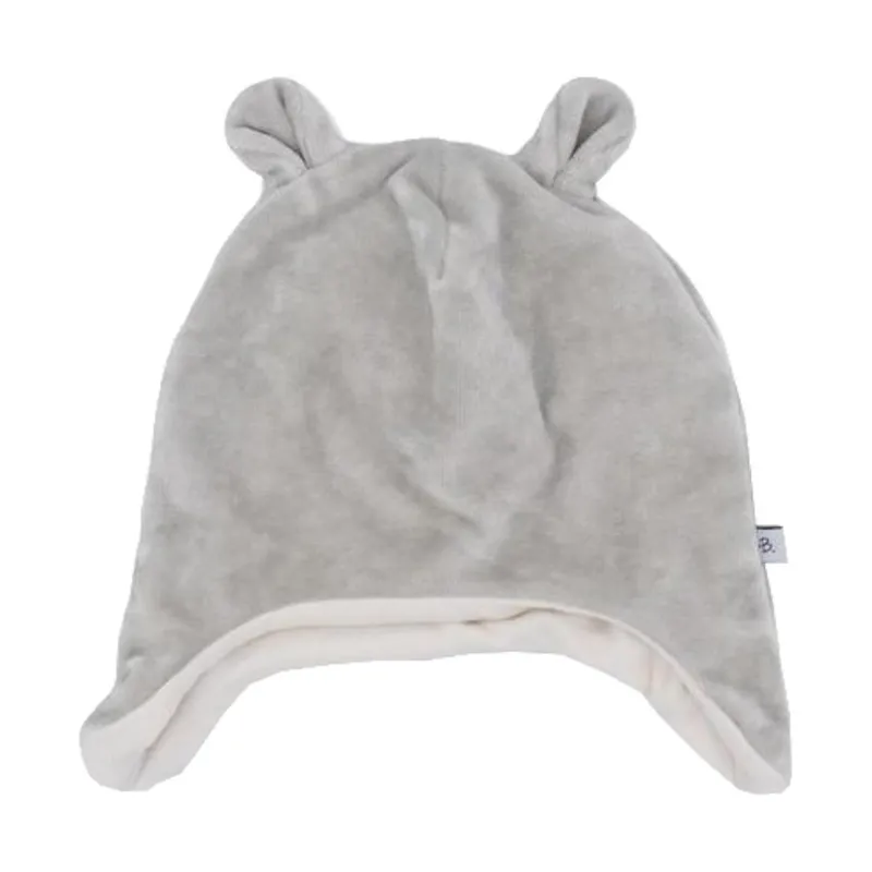 Bamboom Mützchen Velvet Ice Grey S