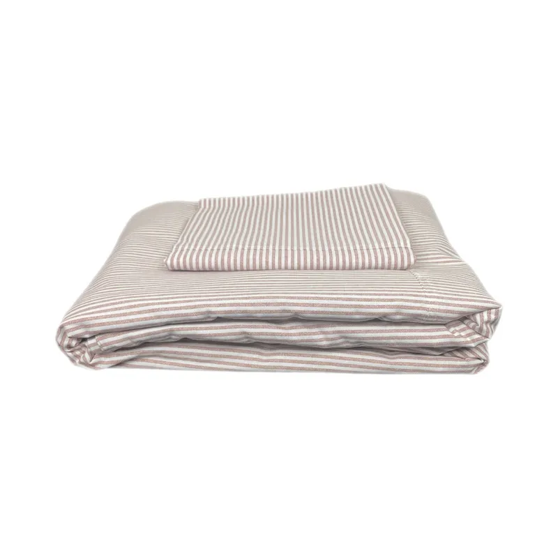 Town & Country Newport Bettbezug - 140 x 220 cm - Stripe - Rosewood