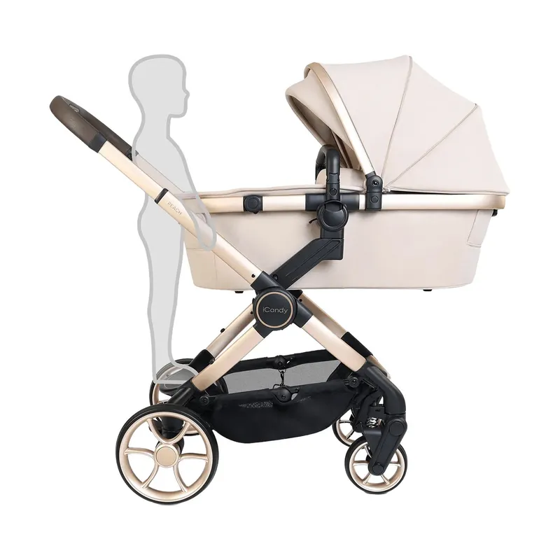 ICandy Peach 8 Kinderwagen 3-in-1 - Complete Travel Bundel - Biscotti / Sandstone