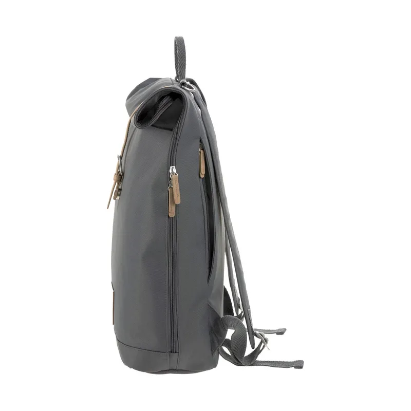 Lässig Rolltop Wickelrucksack Anthrazit