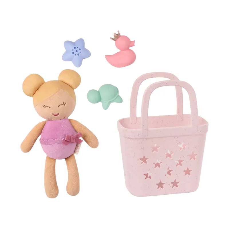 LullaBaby Badepuppe mit Korb und Zubehör